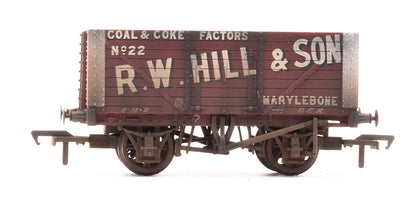 37-162 Pre-Owned 8 Plank wagon 'R.W. Hill & Son' No.22 - Custom Weathered