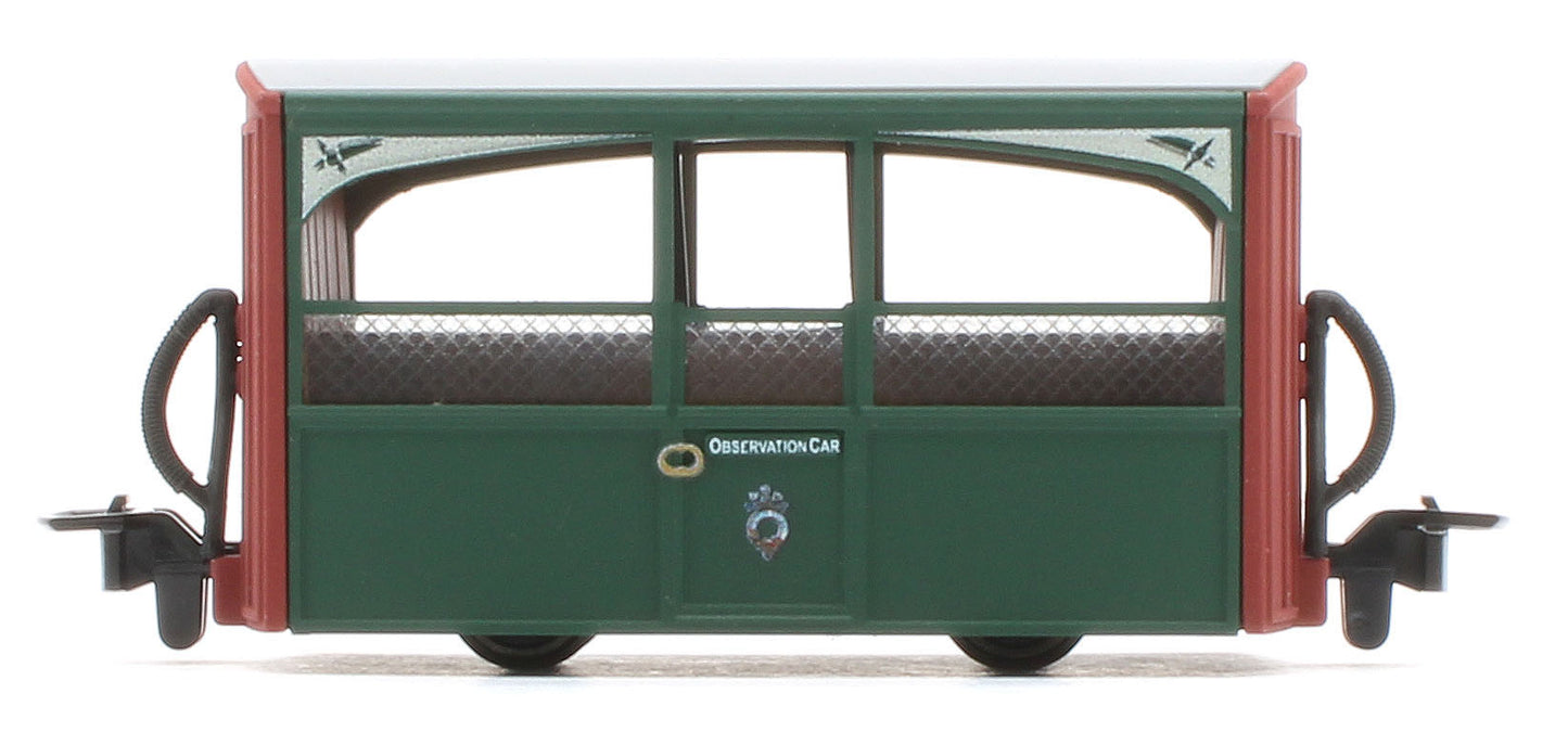 GR561 Ffestiniog Railway 'Bug Box' 4 Wheel Coach 'Zoo Car' Observation Early Preservation Livery