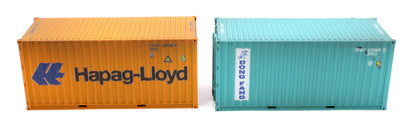 20ft Container Set (2) Hapag Lloyd/Dong Fang - Weathered