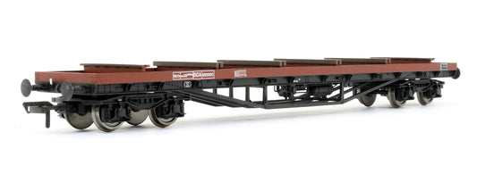 Pre-Owned 38-158 BDA Bogie Bolster Wagon BR Bauxite With Steel Pipes '950000'