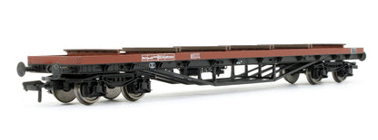 Pre-Owned 38-158 BDA Bogie Bolster Wagon BR Bauxite With Steel Pipes '950000'