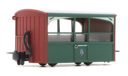 GR561 Ffestiniog Railway 'Bug Box' 4 Wheel Coach 'Zoo Car' Observation Early Preservation Livery