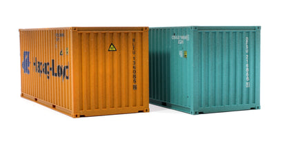 20ft Container Set (2) Hapag Lloyd/Dong Fang - Weathered