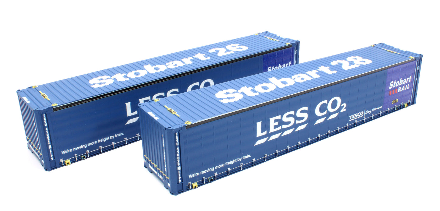 45 Ft Container Curtain Sided Less CO2 450012-5 + 4500