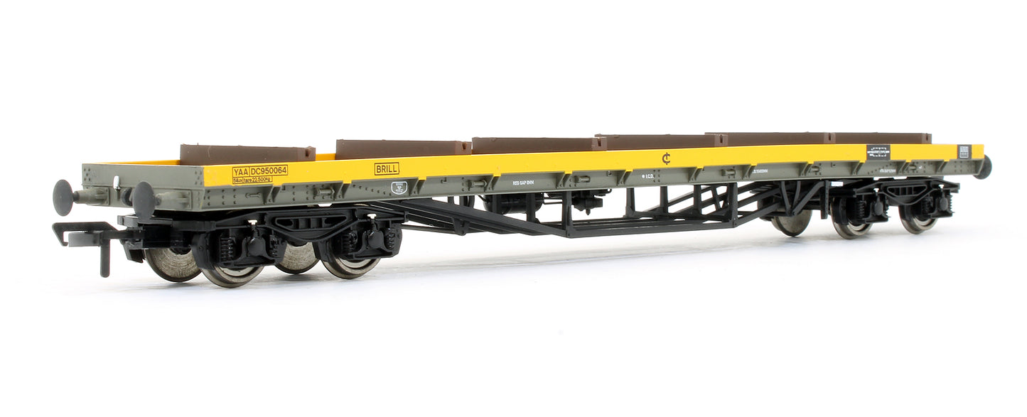 Pre-Owned 38-150Z Bogie Bolster Wagon YAA (EX-BDA) 'BRILL' Departmental Yellow/Grey (Exclusive Model)