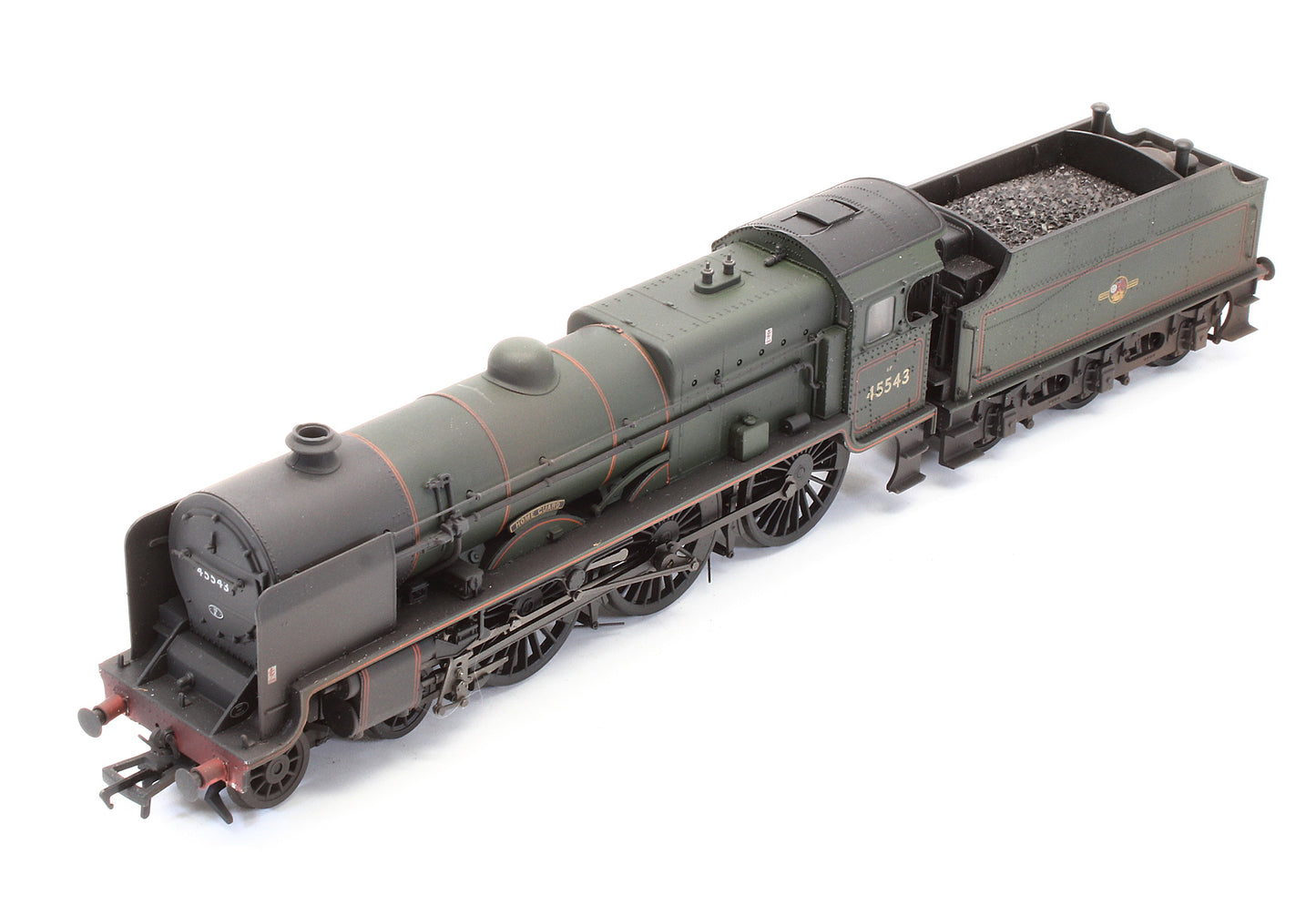 Pre-Owned Patriot 45543 'Home Guard' BR Green Late Crest Steam Locomotive - Custom Weathered