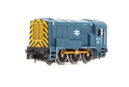 Pre-Owned Class 08113 BR Blue With Wasp Stripes Diesel Shunter Locomotive