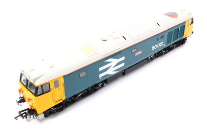Pre-Owned ACC2243-DCC Class 50021 'Rodney' BR Blue Large Logo Diesel Locomotive (DCC Sound)