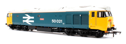 Pre-Owned ACC2243-DCC Class 50021 'Rodney' BR Blue Large Logo Diesel Locomotive (DCC Sound)
