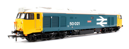 Pre-Owned ACC2243-DCC Class 50021 'Rodney' BR Blue Large Logo Diesel Locomotive (DCC Sound)
