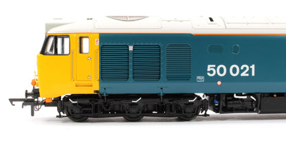 Pre-Owned ACC2243-DCC Class 50021 'Rodney' BR Blue Large Logo Diesel Locomotive (DCC Sound)