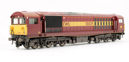 Pre-Owned E84008 Class 58 58039 EWS Livery Diesel Locomotive (Weathered)