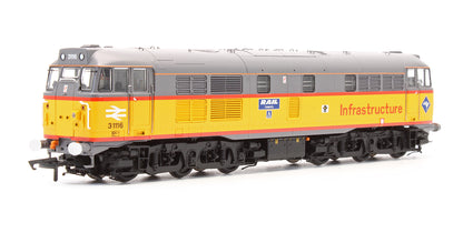 Pre-Owned ACC2836 Class 31116 'Rail Celebrity' BR Infrastructure Yellow / Grey Diesel Locomotive - Limited Edition