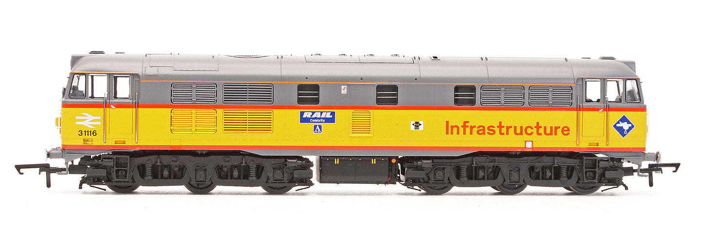 Pre-Owned ACC2836 Class 31116 'Rail Celebrity' BR Infrastructure Yellow / Grey Diesel Locomotive - Limited Edition