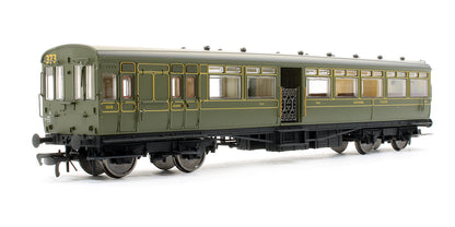Pre-Owned LSWR 2 Car Gate Stock Set Southern Olive Green