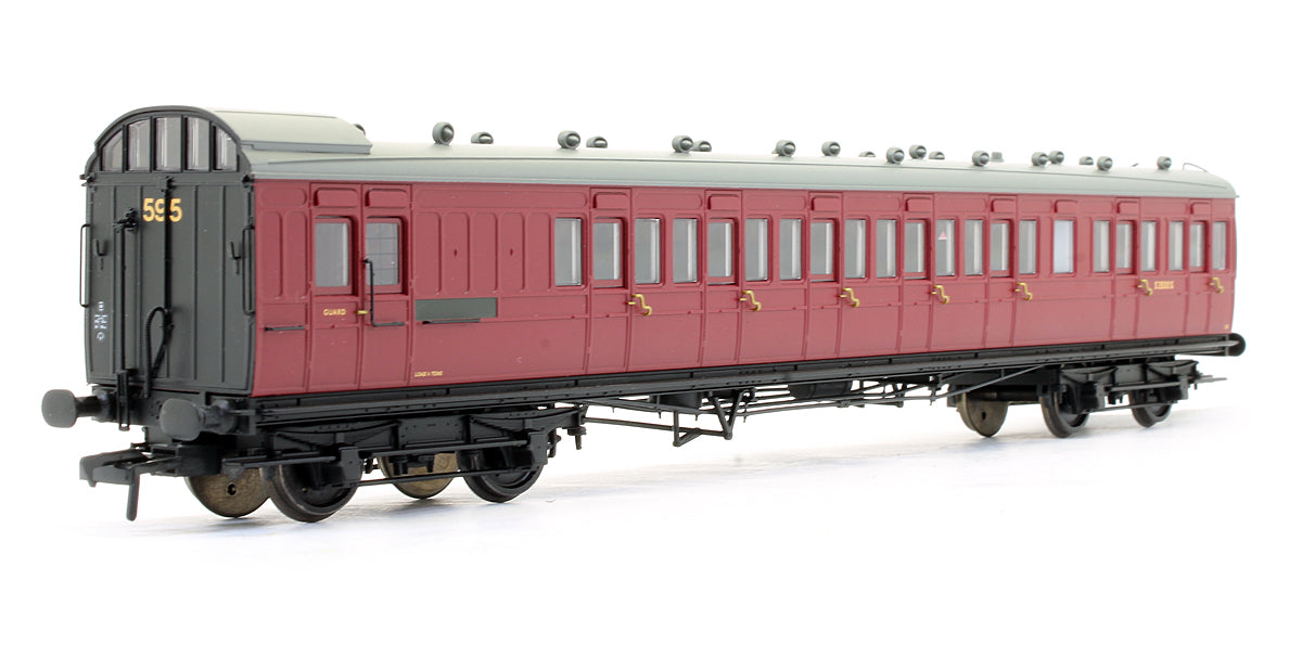 Pre-Owned SE&CR 60' Birdcage Brake Third Lavatory Coach BR Crimson