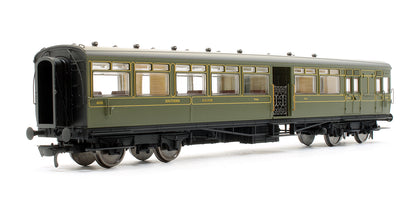 Pre-Owned LSWR 2 Car Gate Stock Set Southern Olive Green