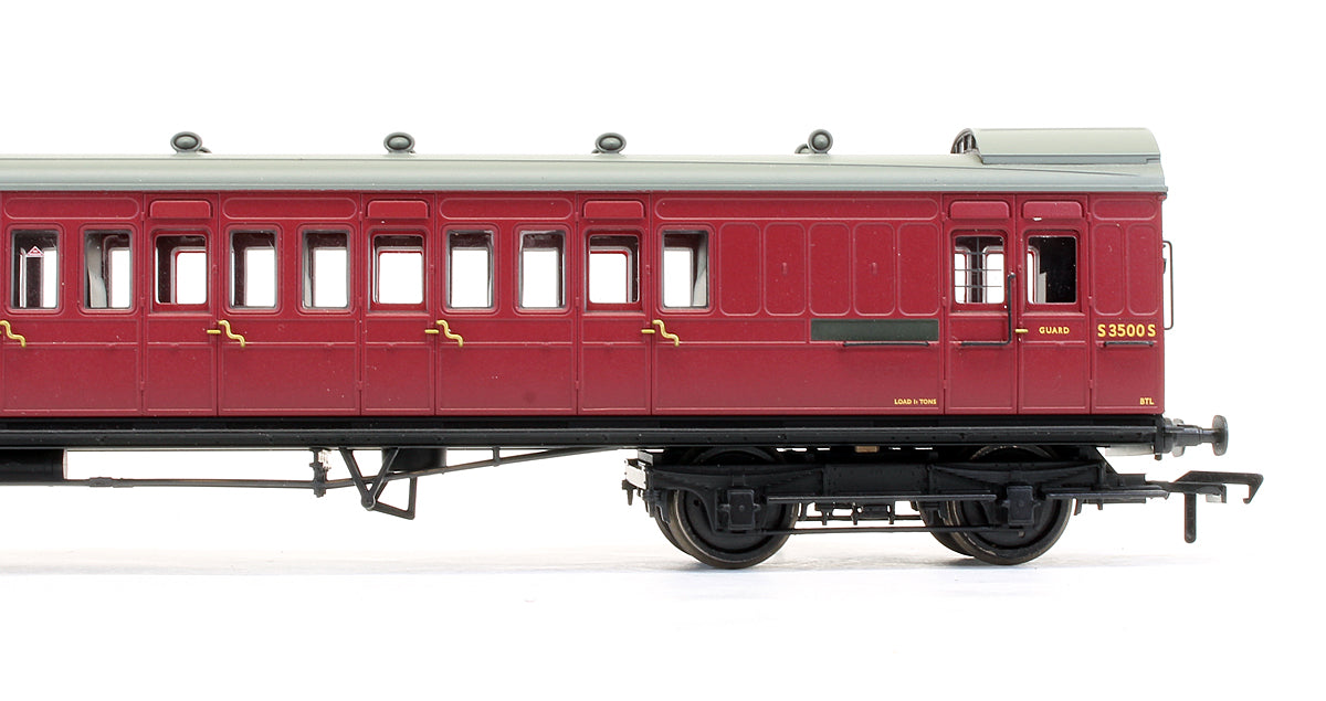 Pre-Owned SE&CR 60' Birdcage Brake Third Lavatory Coach BR Crimson