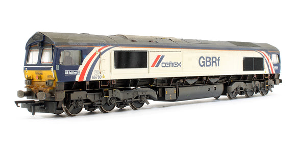 Pre-Owned Resprayed Class 66780 GBRf Cemex Diesel Locomotive (Custom Weathered)