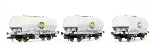 Pre-Owned Set Of 3 APCM Cemflo / PCV Bulk Cement wagon Pre-Tops LA242, LA246, LA251