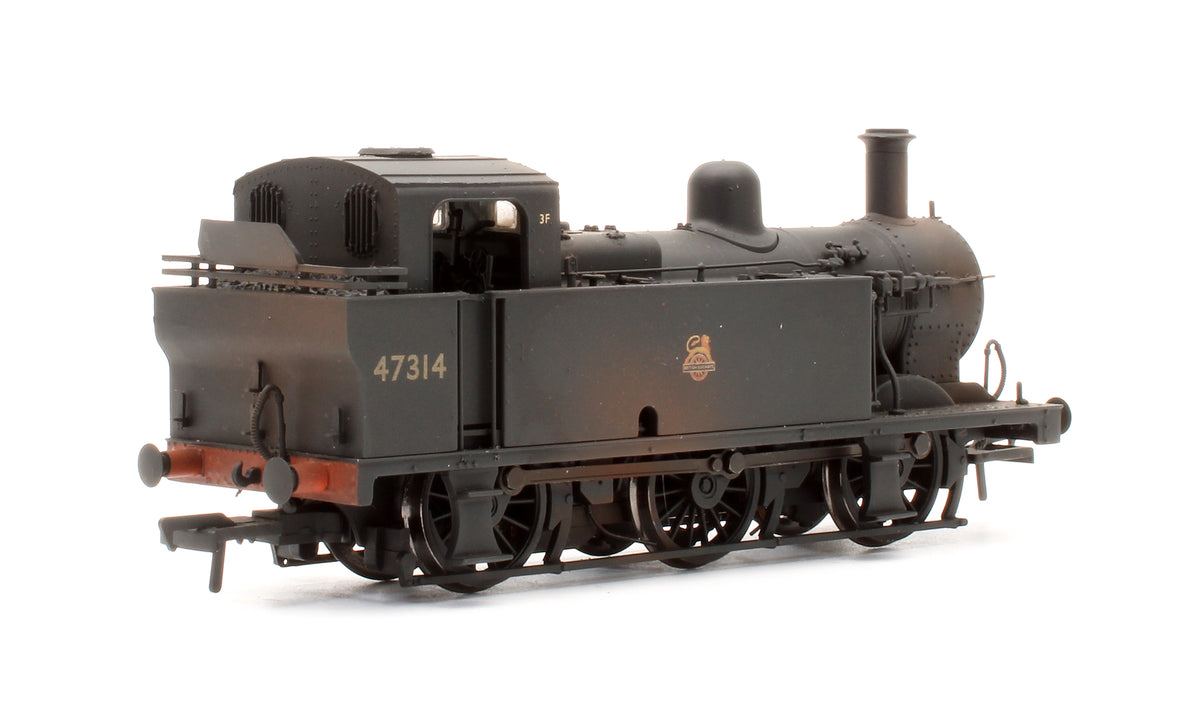 Pre-Owned 32-231A Class 3F Jinty 47314 BR Black Early Emblem Steam Locomotive (Weathered) - DCC Fitted