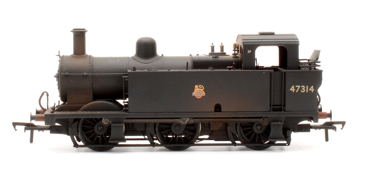 Pre-Owned 32-231A Class 3F Jinty 47314 BR Black Early Emblem Steam Locomotive (Weathered) - DCC Fitted