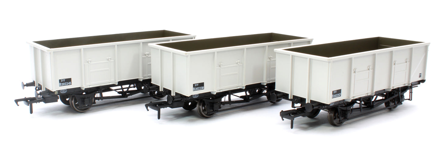 Pre-Owned BR 21T MDO Mineral Wagon BR Grey Pre-TOPS - Pack F