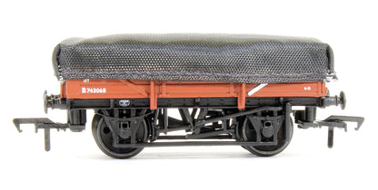 Pre-Owned 33-091 Set Of 5 Plank China Clay Wagons BR Bauxite (Early) With Tarpaulin Covers