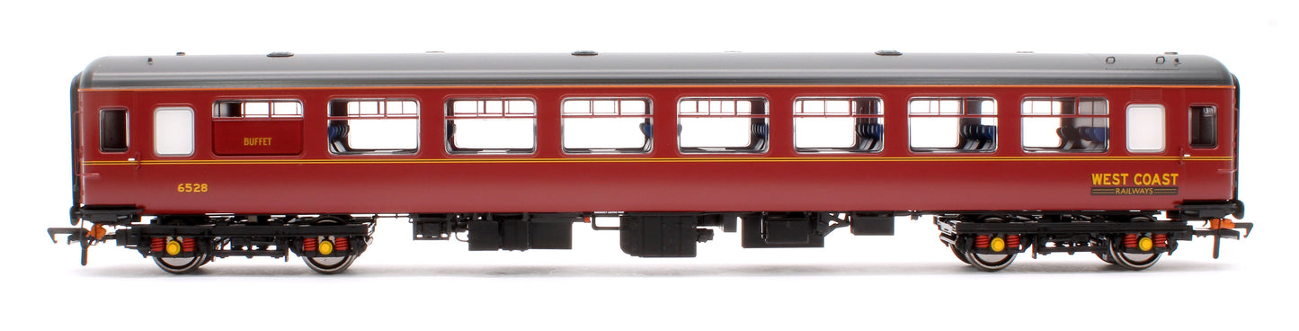 Pre-Owned Mark 2C MK2C TSO(T) West Coast Railways Maroon No.6528