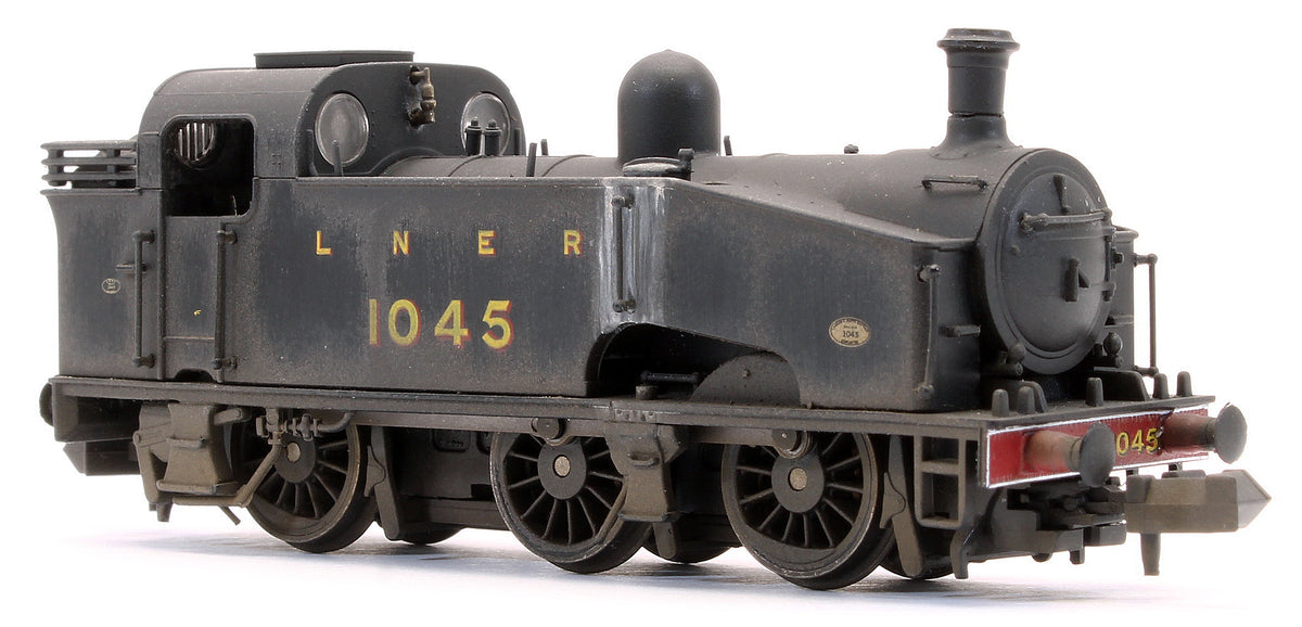 S2102-03W Custom Weathered Class J50 LNER Black (Unlined) 0-6-0 Tank Locomotive No.1045