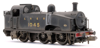 S2102-03W Custom Weathered Class J50 LNER Black (Unlined) 0-6-0 Tank Locomotive No.1045