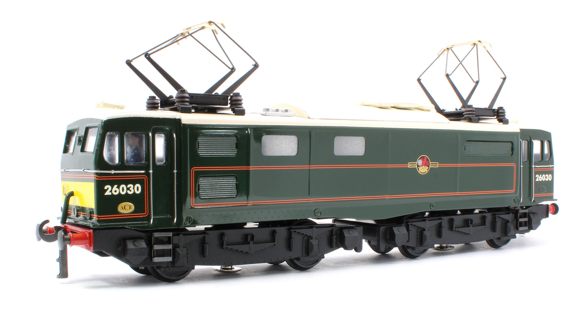 E/49-GS3 "EM1" 26030 & 26012 BR Class 76 Lined Gloss Green with Small Yellow Ends Electric Locomotives Wooden Box Presentation Set - Set 3