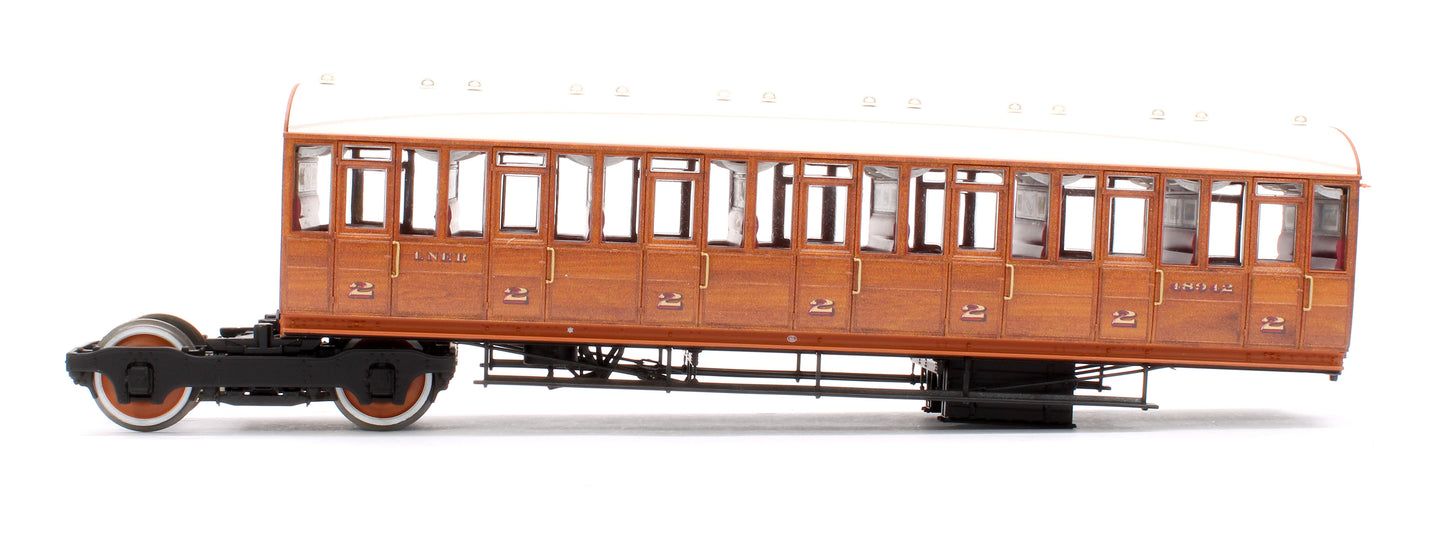 Quad Art Set No. 74B LNER Teak 4 Coach Pack