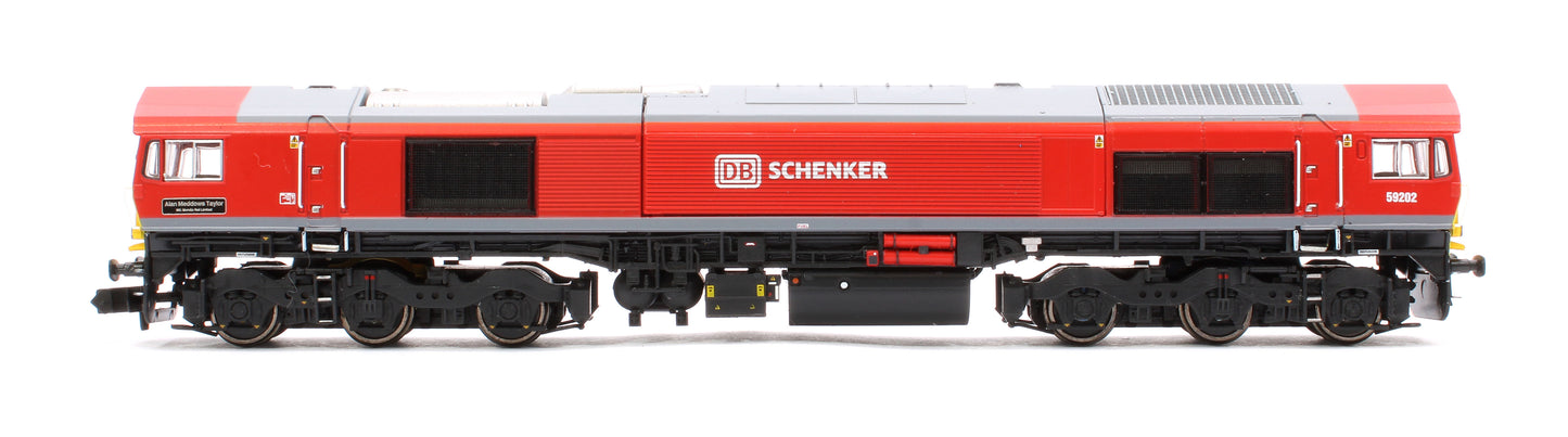 Class 59 59202 DB livery Alan Meddows Taylor Diesel Locomotive - DCC Sound