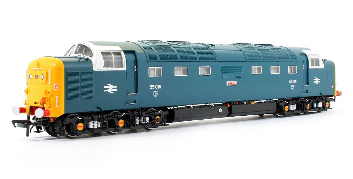 Pre-Owned ACC-2165 'Tulyar' Class 55 015 Deltic in BR Blue Livery with Finsbury Park White Cab Diesel Locomotive