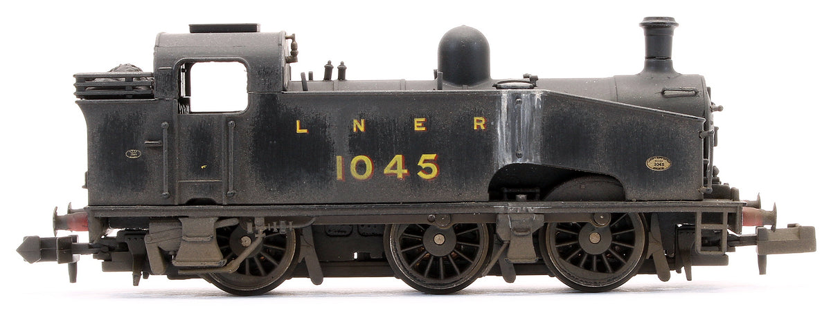 S2102-03W Custom Weathered Class J50 LNER Black (Unlined) 0-6-0 Tank Locomotive No.1045