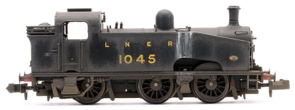 S2102-03W Custom Weathered Class J50 LNER Black (Unlined) 0-6-0 Tank Locomotive No.1045