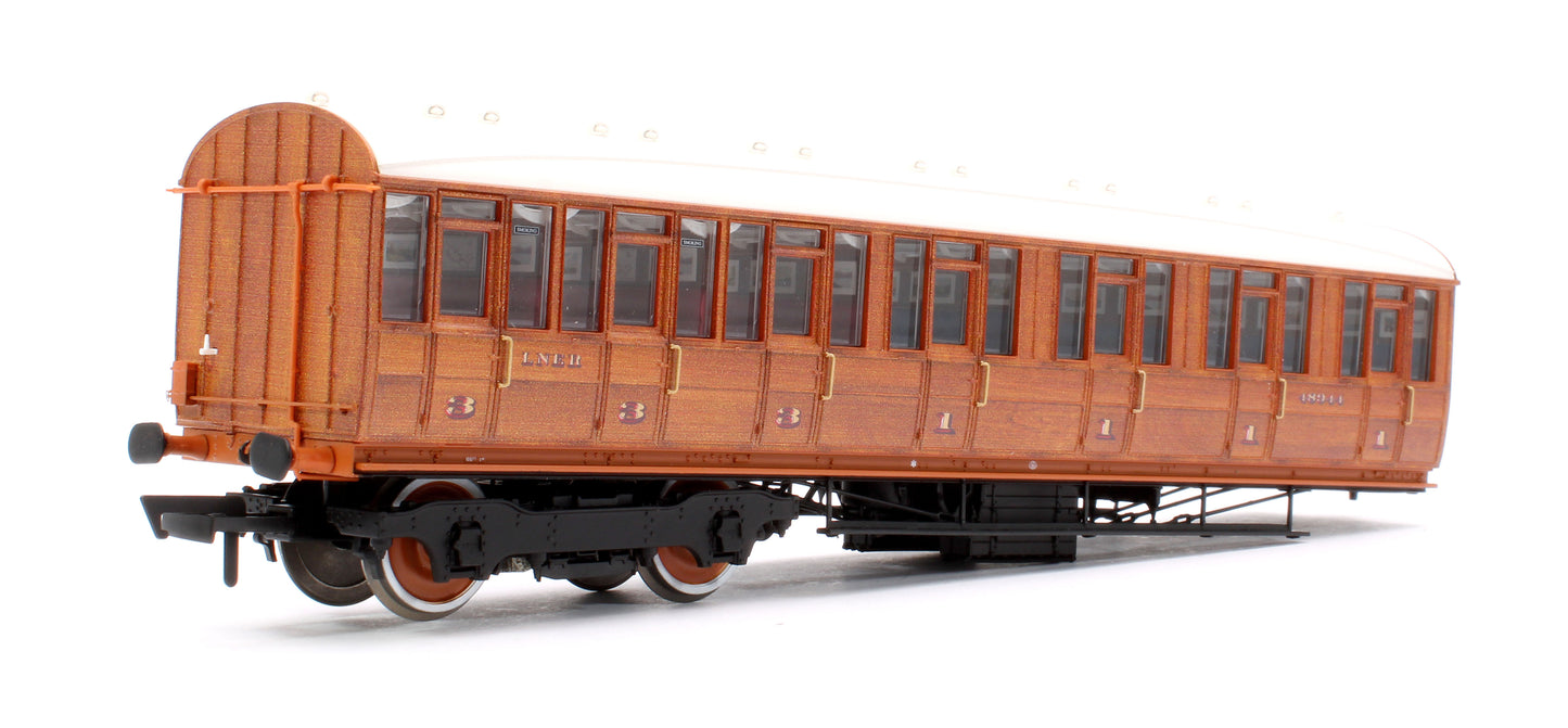 Quad Art Set No. 74B LNER Teak 4 Coach Pack
