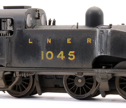 S2102-03W Custom Weathered Class J50 LNER Black (Unlined) 0-6-0 Tank Locomotive No.1045