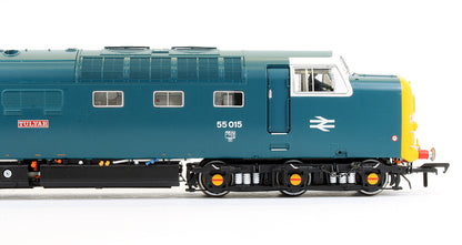 Pre-Owned ACC-2165 'Tulyar' Class 55 015 Deltic in BR Blue Livery with Finsbury Park White Cab Diesel Locomotive