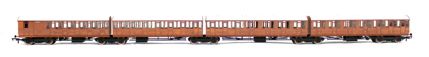 Quad Art Set No. 74B LNER Teak 4 Coach Pack