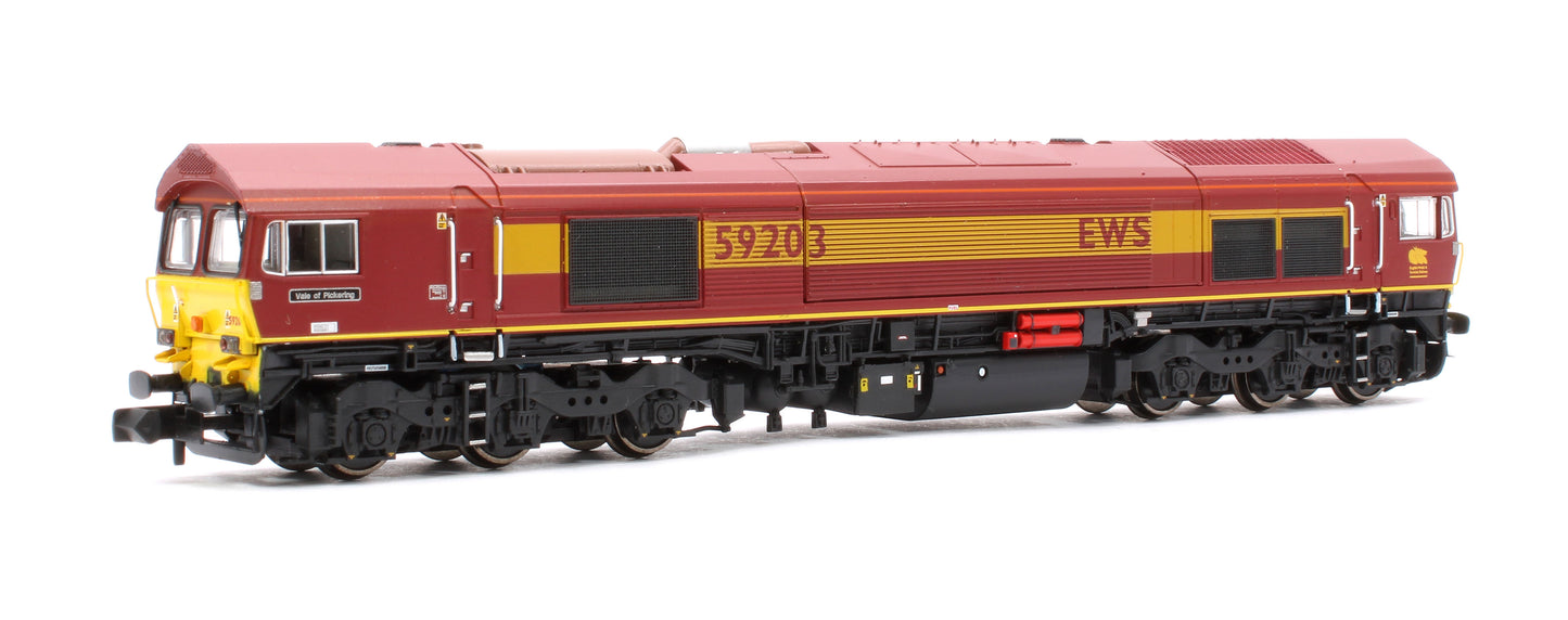 Class 59 59203 EWS livery Vale of Pickering Diesel Locomotive - DCC Sound