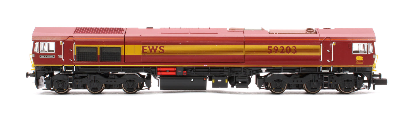 Class 59 59203 EWS livery Vale of Pickering Diesel Locomotive - DCC Sound