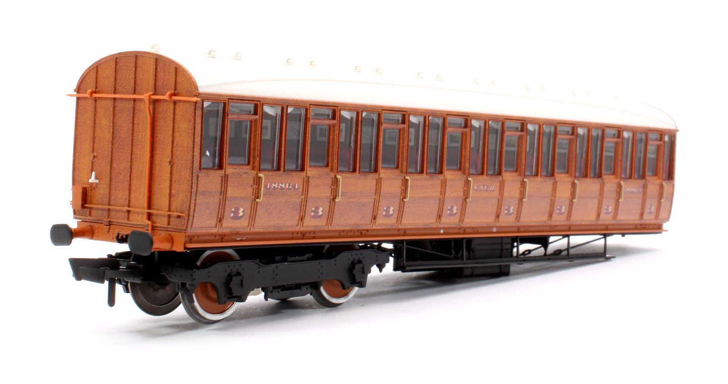 Quad Art Set No. 74A LNER Teak Preserved Set 4 Coach Pack