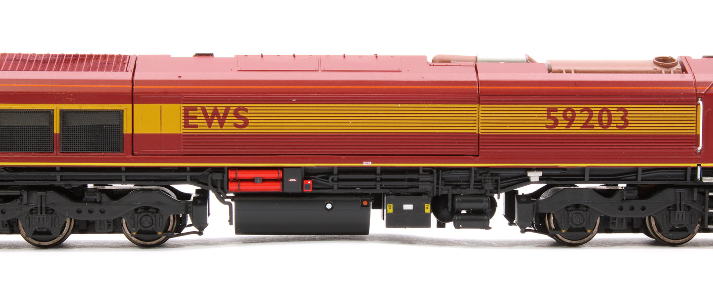 Class 59 59203 EWS livery Vale of Pickering Diesel Locomotive - DCC Sound