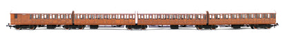 Quad Art Set No. 74A LNER Teak Preserved Set 4 Coach Pack