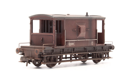 Pre-Owned 20T Brake Van Fitted BR Bauxite 'B952103' - Custom Weathered
