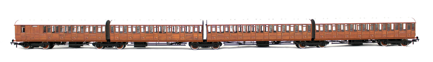 Quad Art Set No. 90A LNER Teak 4 Coach Pack