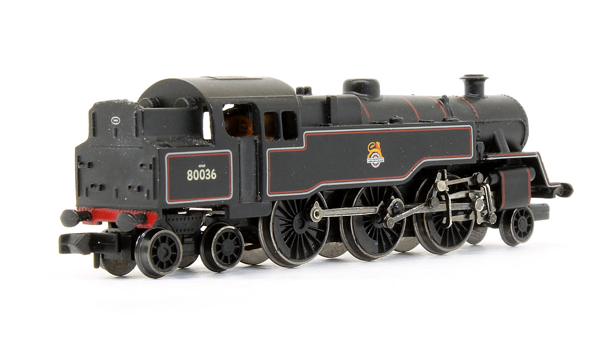 Pre-Owned 4MT Tank '80036' BR Lined Black Early Crest Steam Locomotive
