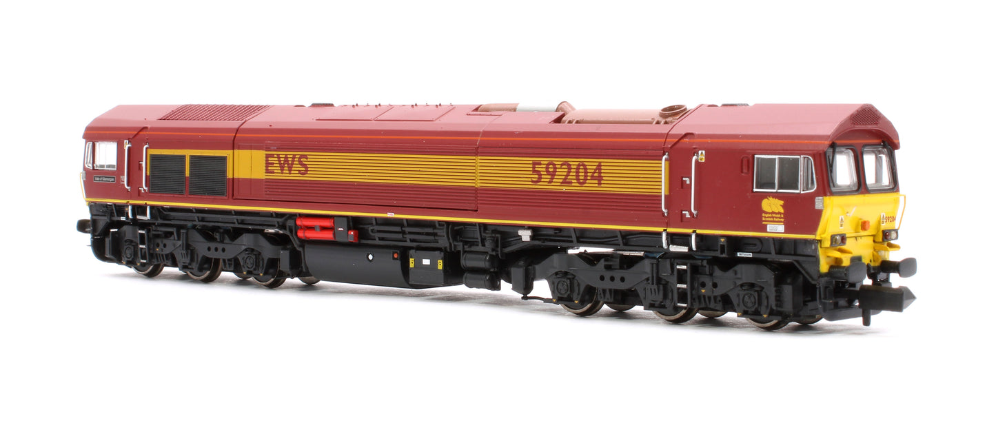 Class 59 59204 EWS Vale of Glamorgan Diesel Locomotive - DCC Sound